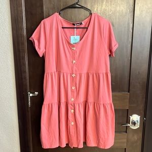NWT Pink Babydoll TShirt Dress